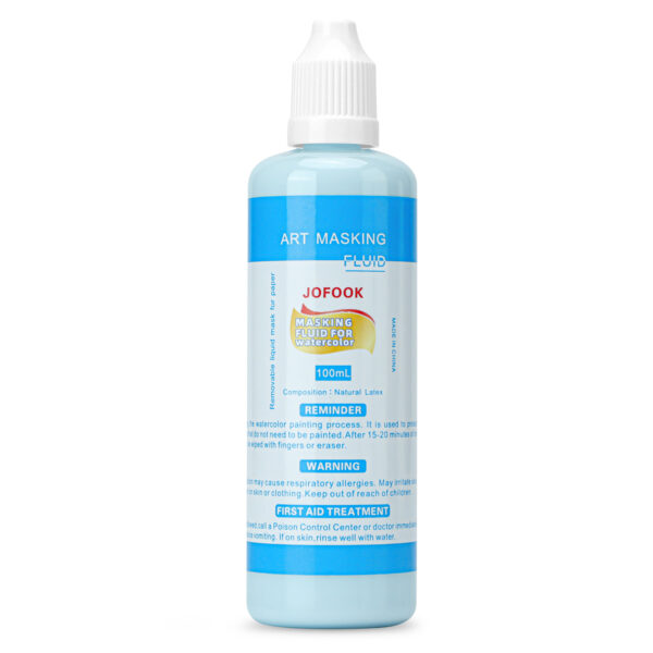 Masking Fluid Pen for Watercolor Painting and Various Art Projects,Watercolor Masking Fluid,100ml Art Masking Fluid Artists Watercolor Medium,Masking Fluid Pen Blue Liquid Pigment Drawing Gum