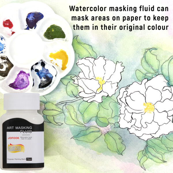 watercolor masking fluid (white)